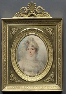 Jean Baptiste Isabey French Prints: Portrait of a Woman in a White Dress