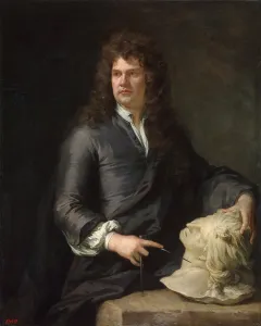 Portrait of the wood carver Grinling Gibbons, (1648-1721), before 1690 Portrait of the wood carver Grinling Gibbons, (1648-1721), before 1690