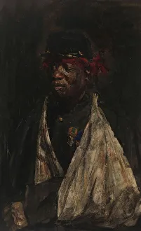 Sling Prints: Portrait of a Wounded KNIL Soldier, 1882. Creator: Isaac Lazerus Israels