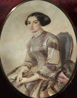 Portrait of the writer Avdotya Panayeva, (1819-1893)