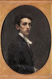 Tranquillo 1837 1878 Prints: Portrait of the writer Carlo Alberto Pisani Dossi (1849-1910), 1867