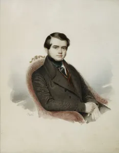 Portrait of the writer Count Vladimir Alexandrovich Sollogub (1813-1882), 1840s