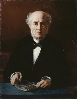Valadon Prints: Portrait of the writer Etienne Arago (1802-1892), 1882