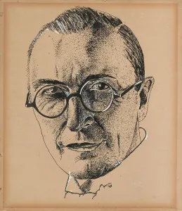 Antwerp Prints: Portrait of the Writer Herman Teirlinck (1879-1967)