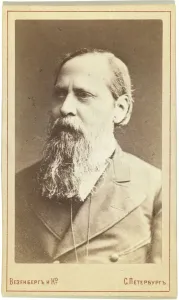 Photo Studio Wesenberg Gallery: Portrait of the writer Mikhail Saltykov-Shchedrin (1826-1889)