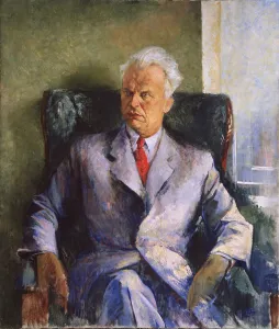 Pyotr Vladimirovich 1902 1947 Prints: Portrait of the writer, producer and director of films Olexandr Dovzhenko (1894-1956)