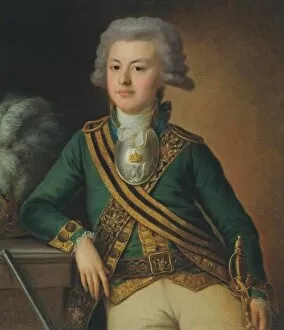 Portrait of Yakov Ivanovich Likhachov, Podporuchik of the Semyonovsky Life-Guards Regiment, 1792