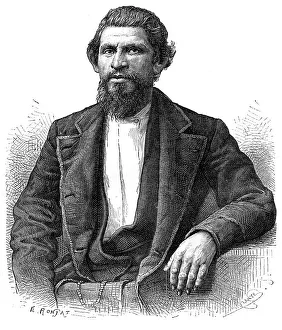 Ronjat Prints: Portrait of a Yankee, 19th century. Artist: E Ronjat
