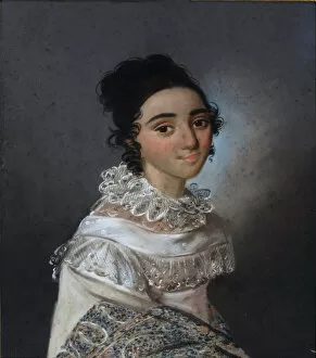 Portrait of Yekaterina Emmanuilovna Abamelik-Lazareva (1806-1880), nee Manuk-Bey, 1820