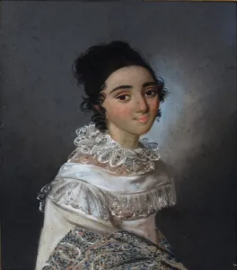 Portrait of Yekaterina Emmanuilovna Abamelik-Lazareva (1806-1880), nee Manuk-Bey, 1820. Artist: Bardou, Karl Wilhelm (1750s-after 1842)