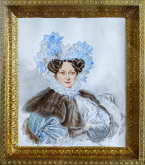 Briullov Prints: Portrait of Yekaterina Ivanovna Zagryazhskaya (1779-1842)