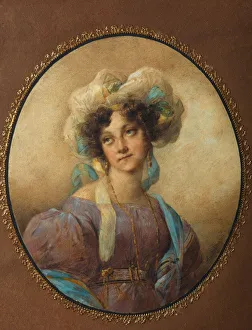 Portrait of Yelena Alexandrovna Golitsyna, nee Naryshkina (1785-1855), 1820s. Artist: Anonymous