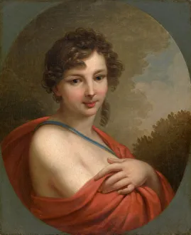 Classicism Prints: Portrait of Yelena Naryshkina (1785?1855)