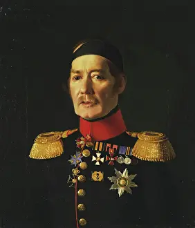 1840s Prints: Portrait of Ye.Ye. Baranov, 1845. Creator: Fedor Tulov