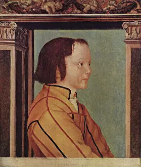 Portrait of a young boy with brown hair, 1516. Creator: Ambrosius Holbein