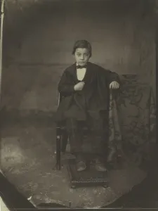 Portrait of a Young Boy, c. 1848. Creator: Louis-Adolphe Humbert de Molard (French, 1800-1874)