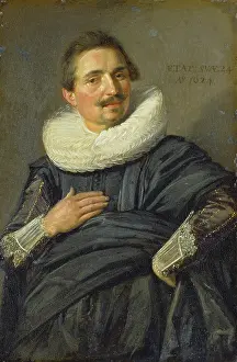 Neck Ruff Prints: Portrait of a Young Cavalier, 1624. Creator: Workshop of Frans Hals