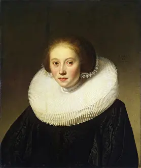 Neck Ruff Prints: Portrait of a Young Girl, 1636. Creator: Jacob Gerritsz Cuyp