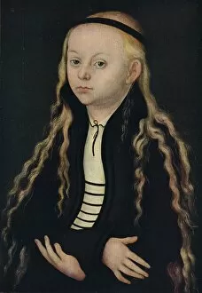 Apprehensive Gallery: Portrait of a Young Girl, 16th century, (1939). Artist: Lucas Cranach the Elder