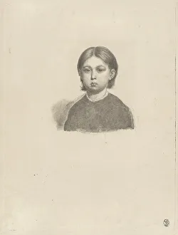 Young Girl Prints: Portrait of a young girl, 1832. Creator: Luigi Calamatta