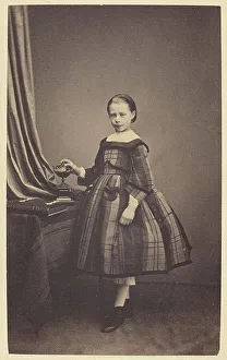 Robert C Prints: Portrait of young girl, 1865-1870. Creator: C. Robert