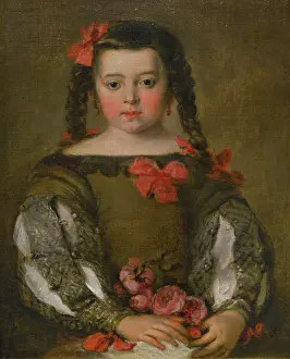 Plait Prints: Portrait of a Young Girl, c1660. Creator: Jose Antolinez
