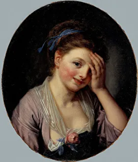 Portrait of a young girl. Creator: Ecole Francaise