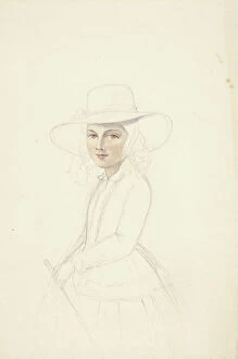 Portrait of Young Girl with Hat and Crop, n.d. Creator: Elizabeth Murray