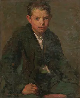 Portrait of young labourer, 1907. Creator: Elemir Halasz-Hradil