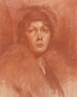 Portrait of a young lady, 1890-1895. Creator: Akos von Aranyossy