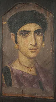 Ritual Prints: Portrait of a Young Lady, 2nd cen. AD. Artist: Fayum mummy portraits