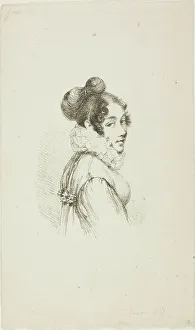 Denon Dominique Vivant Baron Prints: Portrait of a Young Lady, c. 1820. Creator: Vivant Denon