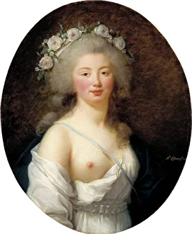 Portrait of a Young Lady as Flora, 1811. Creator: Elisabeth Louise Vigee-LeBrun