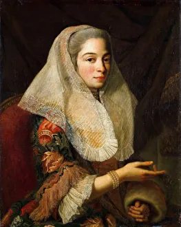 Portrait of a Young Maltese Lady. Artist: Favray, Antoine de (1706-1791) Portrait of a Young Maltese Lady. Artist: Favray, Antoine de (1706-1791)
