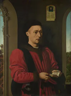 Petrus 1410 20 1475 76 Prints: Portrait of a Young Man, 1450-1460. Artist: Christus, Petrus (1410 / 20-1475 / 76)
