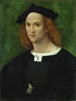 Red Hair Prints: Portrait of a Young Man, 1520. Creator: Andrea del Brescianino