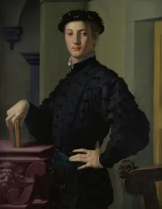 Old Master Prints: Portrait of a Young Man, 1530s. Creator: Agnolo Bronzino