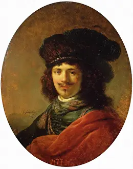 Long Hair Prints: Portrait of a Young Man, 1637. Creator: Govaert Flinck