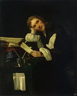 Latin Prints: Portrait of a Young Man, 1656. Creator: Michiel Sweerts
