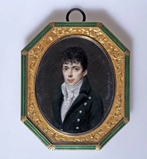 Ivoirerie Prints: Portrait of a young man, between 1800 and 1850