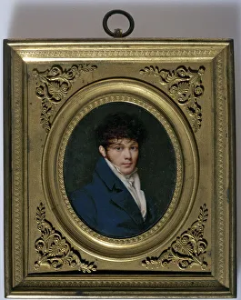Ivoirerie Prints: Portrait of a young man, 1806. Creator: Charles Guillaume Alexandre Bourgeois