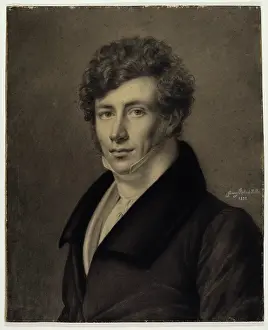 1821 Prints: Portrait of a Young Man, 1821. Creator: Fanny Robert