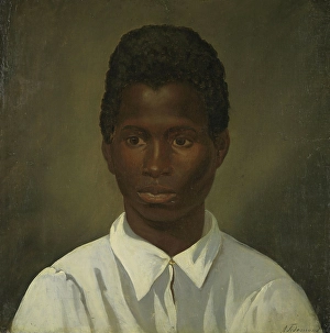 Tidemand Adolph Prints: Portrait of a young man, 1841. Creator: Adolph Tidemand