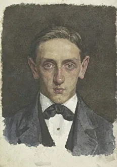 Ears Prints: Portrait of a young man, 1874-1925. Creator: Jan Veth