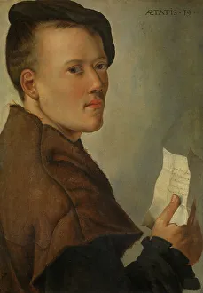 Forehead Prints: Portrait of a Young Man, 1st half of 16th century. Creator: Anon