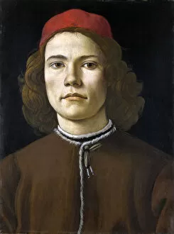 Sandro 1445 1510 Gallery: Portrait of a Young Man, c. 1480. Artist: Botticelli, Sandro (1445-1510)