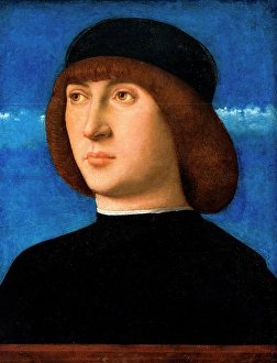 1490s Prints: Portrait of a Young Man, c1490. Creator: Giovanni Bellini