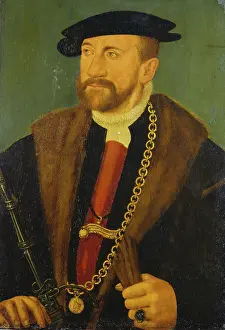 Chain Prints: Portrait of a Young Man, c1540-1550. Creator: Conrad Faber von Creuznach