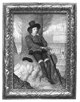 Hose Prints: Portrait of a young man, c1590-1595, (1896). Artist: Isaac Oliver I