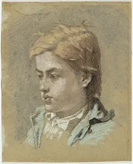Modernism Prints: Portrait of a Young Man, c1856. Creator: Edouard Manet
